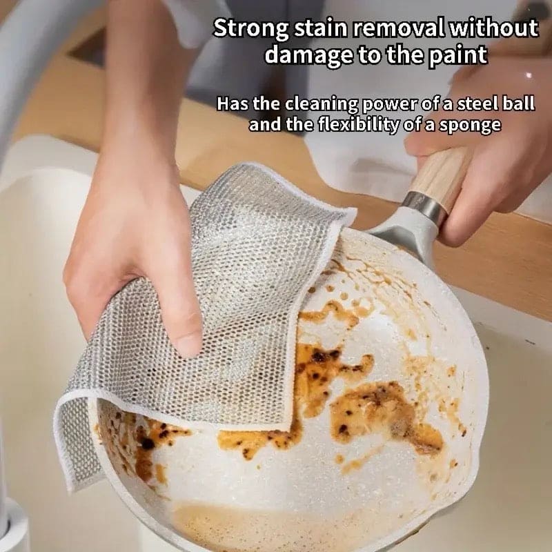 Steel Wire Dishwashing Cloth, Rust Removal Scouring Pad, Double Side Steel Wire Washing Brush, Multipurpose Steel Wool Rag, Reusable Steel Wool Dishcloth, Silver Wire Wipes Dish Towel, Non Scratch Wire Dishcloth Steel Wire Dishwashing Cloth, Rust Removal Scouring Pad, Double Side Steel Wire Washing Brush, Multipurpose Steel Wool Rag, Reusable Steel Wool Dishcloth, Silver Wire Wipes Dish Towel, Non Scratch Wire Dishcloth
